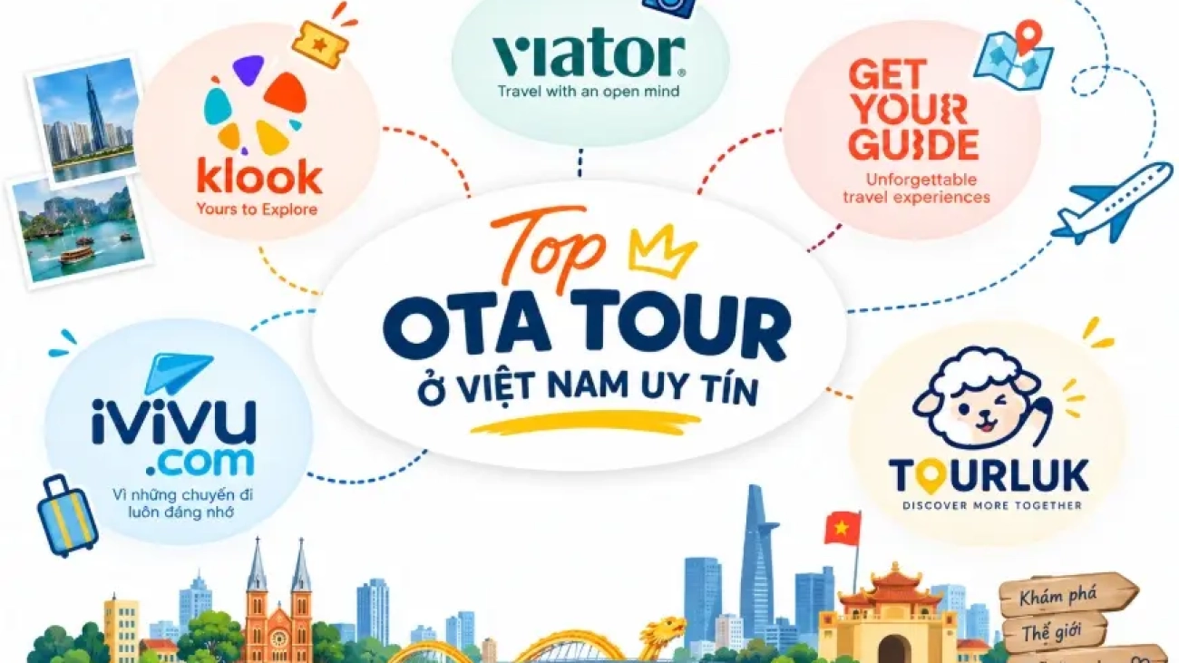 Top các OTA tour của Vietnam uy tín và phổ biến hiện nay
